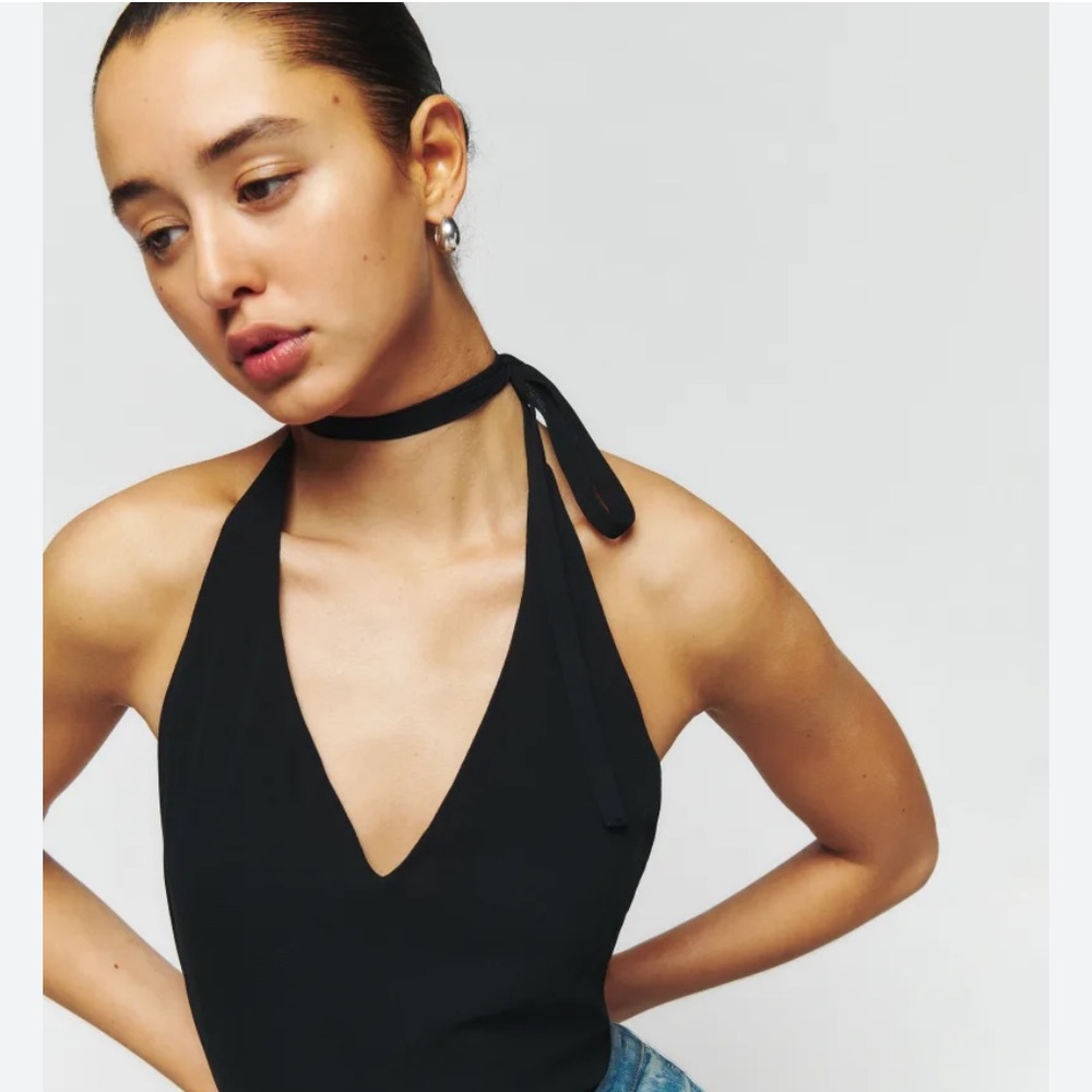 Reformation vida tie halter top